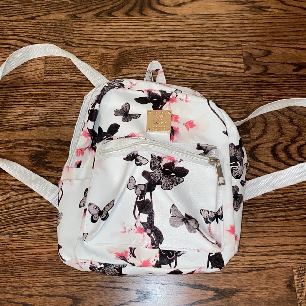 Butterfly Patterned Mini Backpack - Picture 2 of 3